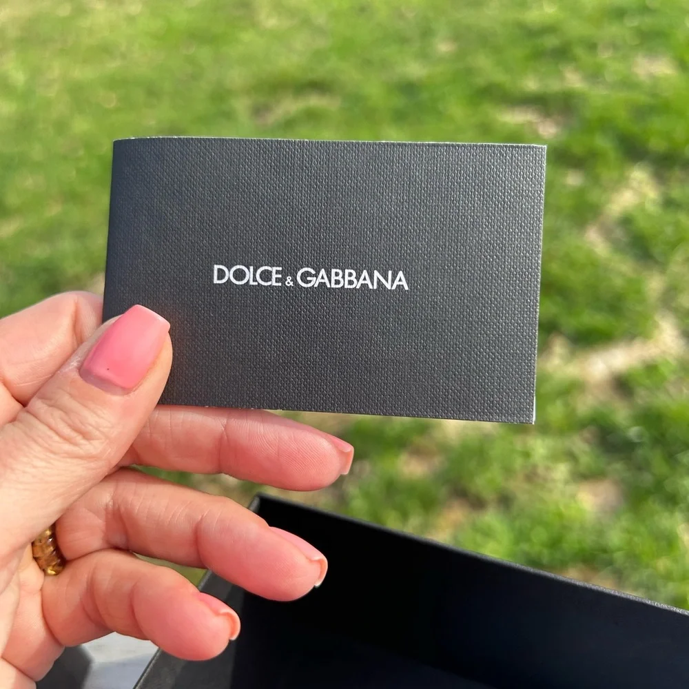 DOLCE GABBANA  Empty Sun Glasses‎ Gift Box Black  box 2.75